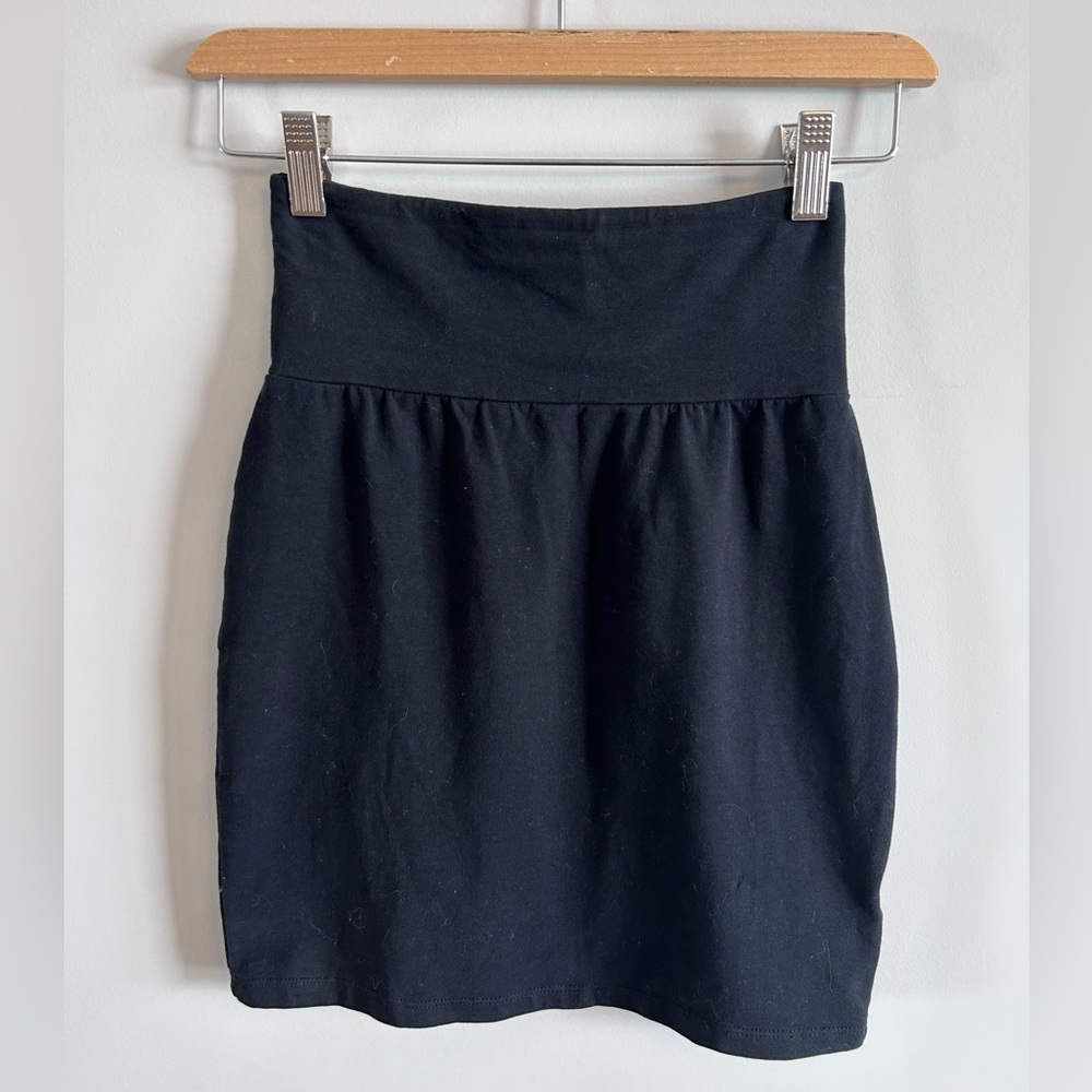 Talula black stretch mini skirt, xs